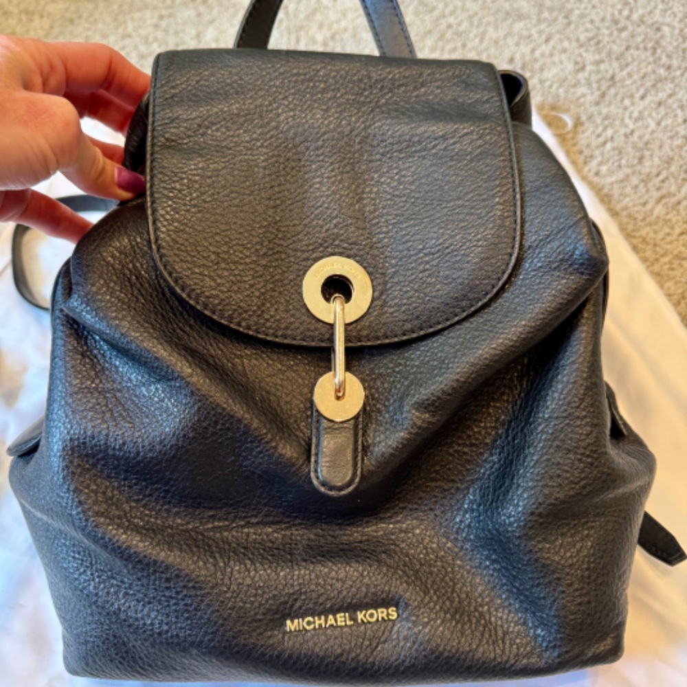 Michael Kors  Raven leather backpack